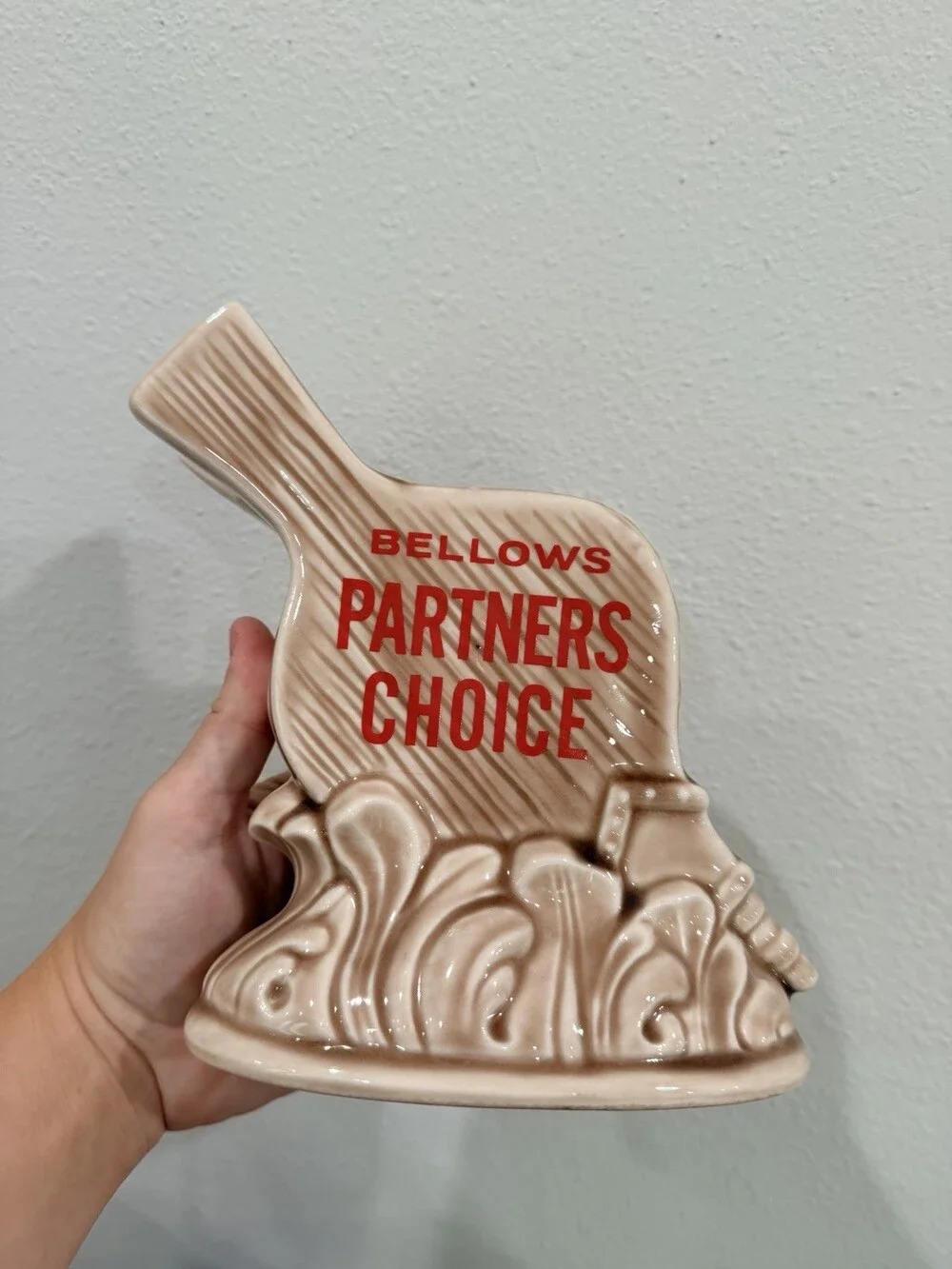 Bellows Partners Choice Whiskey Decanter Empty Collectible Vintage